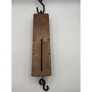 Vintage Detecto Scales‎ No. 4100 1-100lbs Brass Hanging Spring Balance Scale NY